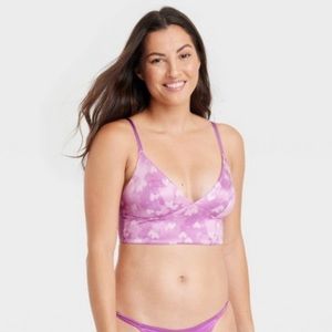 PURPLE UNLINED BRALETTE